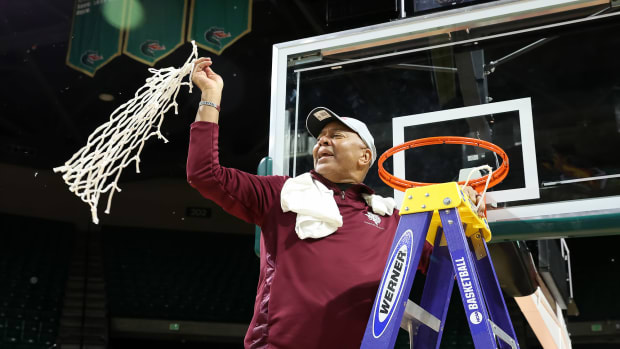 Johnny Jones Cuts Down Nets at SWAC Championship